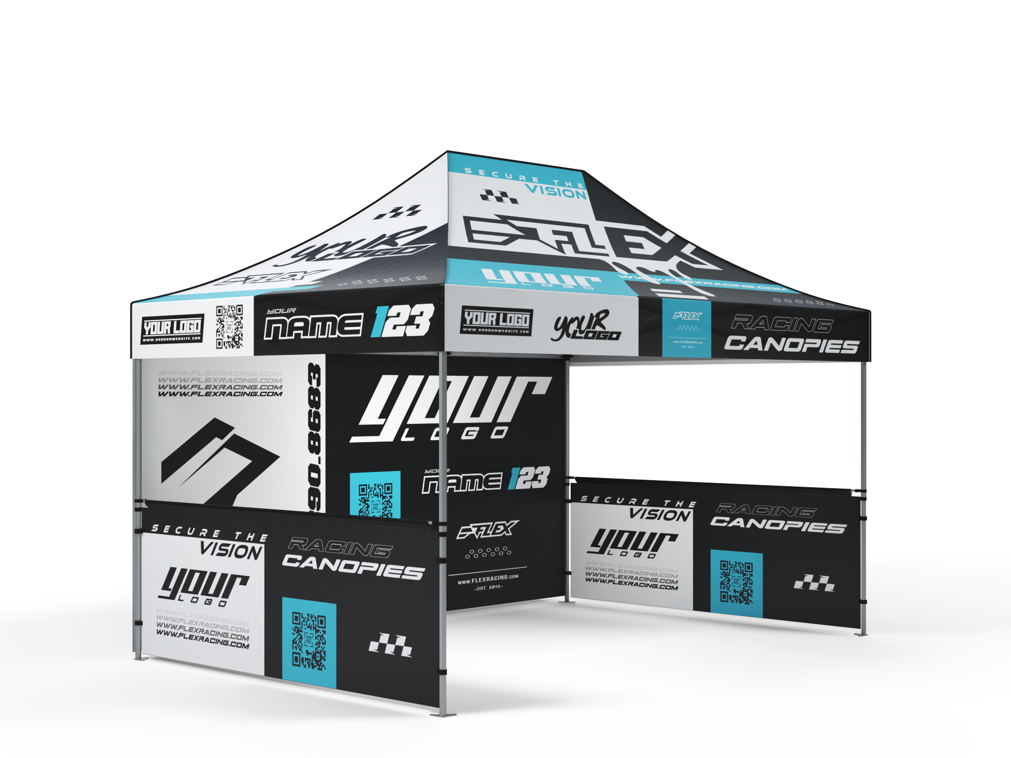 Custom Canopies Tents Motocross SideWalls Tops Flex Racing FLEX Racing