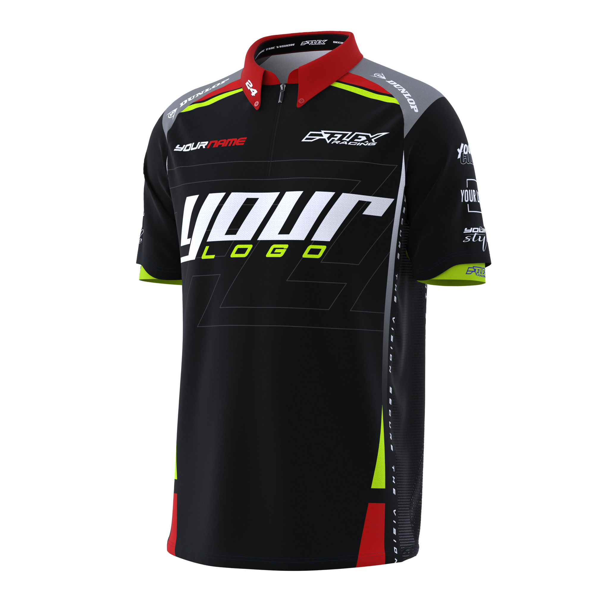 Custom Crew Shirts Team Apparel FLEX Racing - Main Image