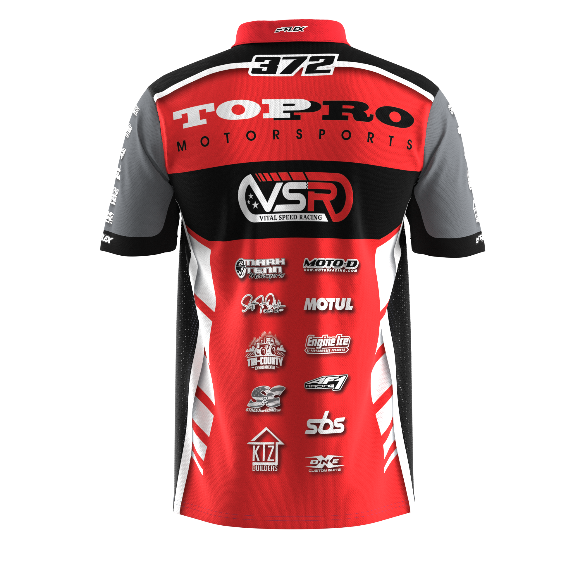 Custom Crew Shirts Team Apparel FLEX Racing